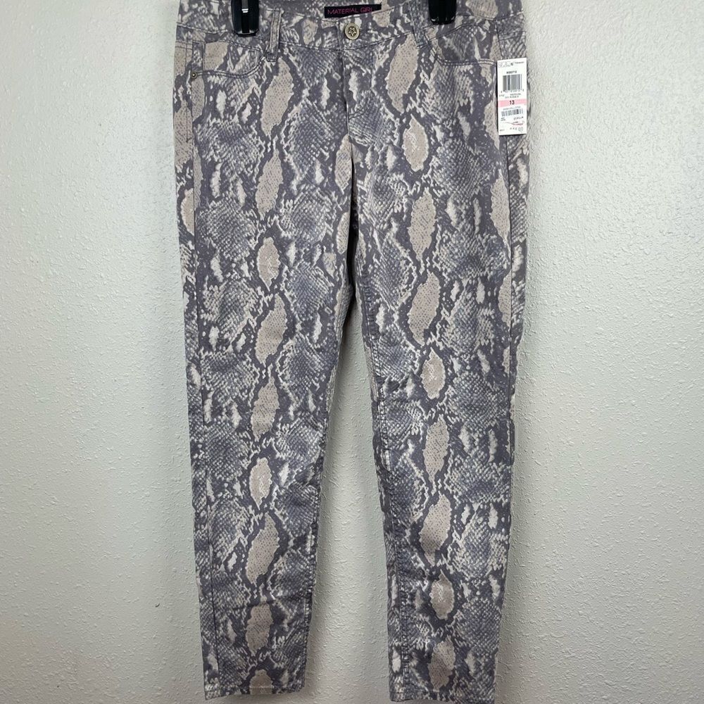 NWT Material Girl Snake Print Pants Size 13
